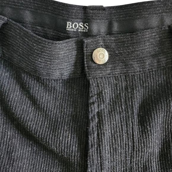 Hugo Boss Charcoal Corduroy Alabama Pants - Picture 4 of 7